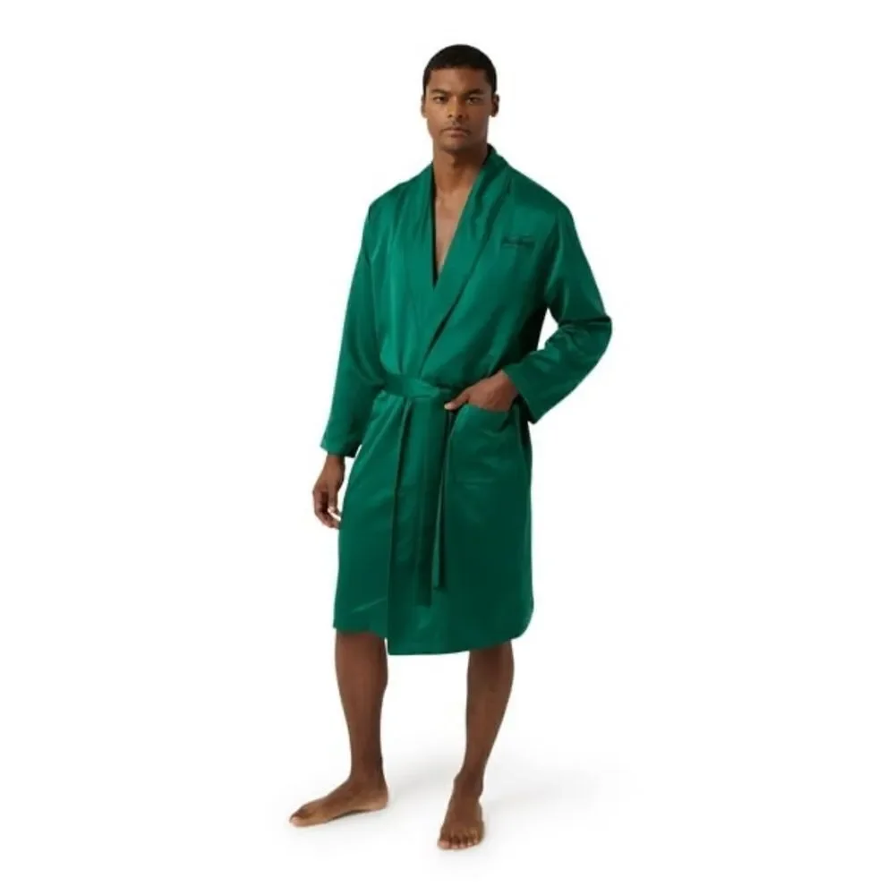 Dogg Supply by Snoop Dogg Mens Poly Satin Robe - Evergreen Size 2XL